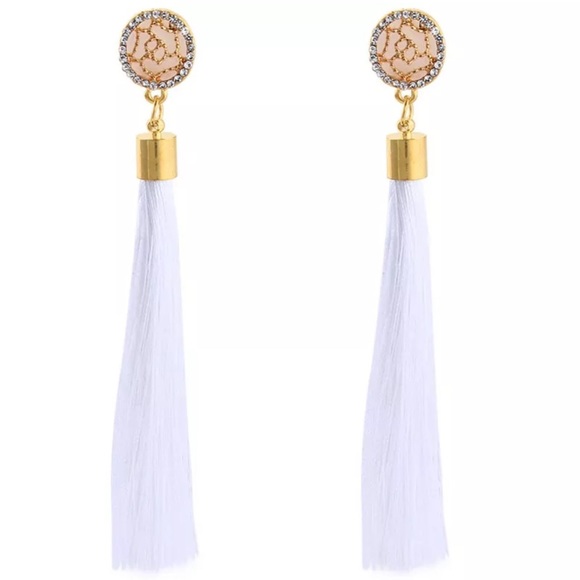 🇺🇸RED, WHITE OR BLUE STUD TASSEL EARRINGS🇺🇸 - Picture 6 of 8